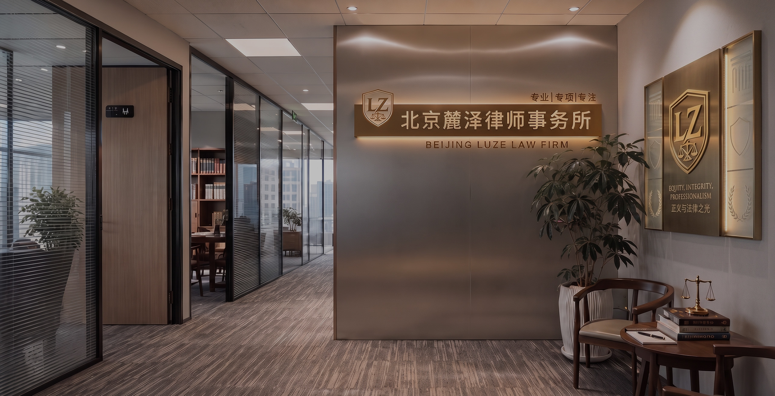 北京CBD暮色天际线